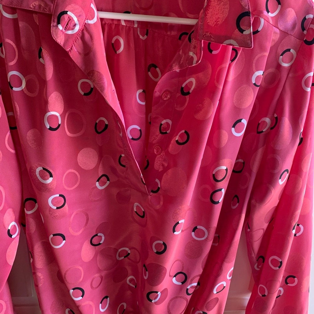 Da Rue Pink Circle Pattern Blouse - Picture 3 of 4
